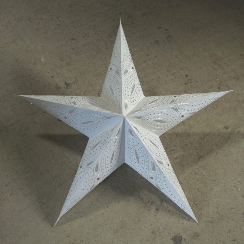 Αστέρι αμπαζούρ λευκό 50εκ.