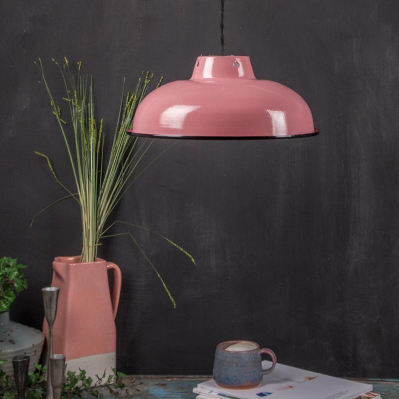 Καπ.λάμπας Ροζ 25,5εκ. εμαγιέ 