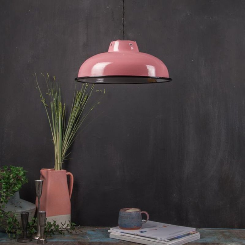 Καπ.λάμπας Ροζ 25,5εκ. εμαγιέ 