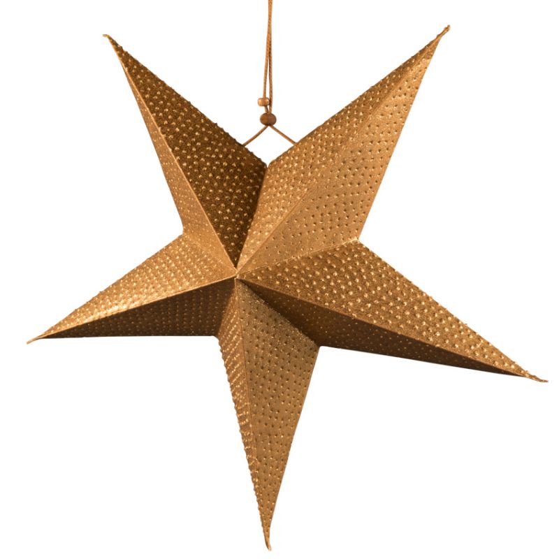 Φωτιστικό Αστέρι μεταλλικό χρυσό 43εκ.