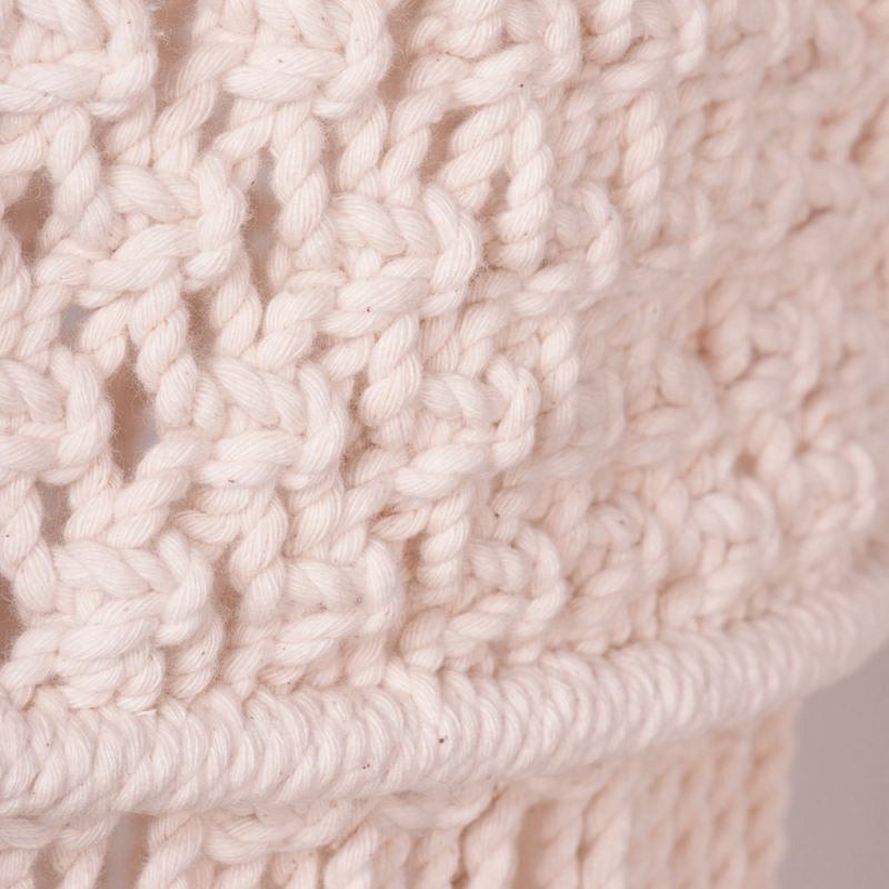 Μακραμέ φυσικό φωτιστικό 113εκ.τύμπανο