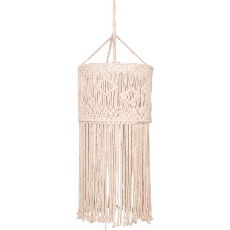 Μακραμέ φυσικό φωτιστικό 113εκ.τύμπανο