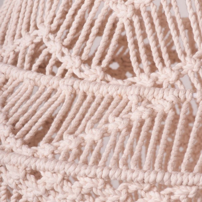 Μακραμέ φυσικό φωτιστικό 133εκ.μεγάλο