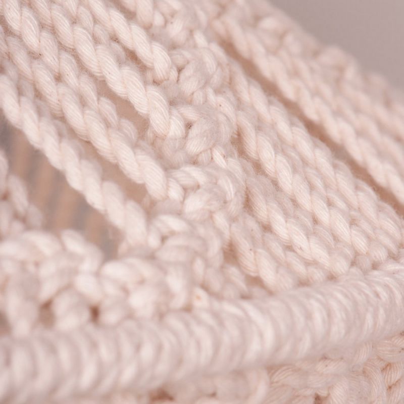 Μακραμέ φυσικό φωτιστικό 133εκ.μεγάλο