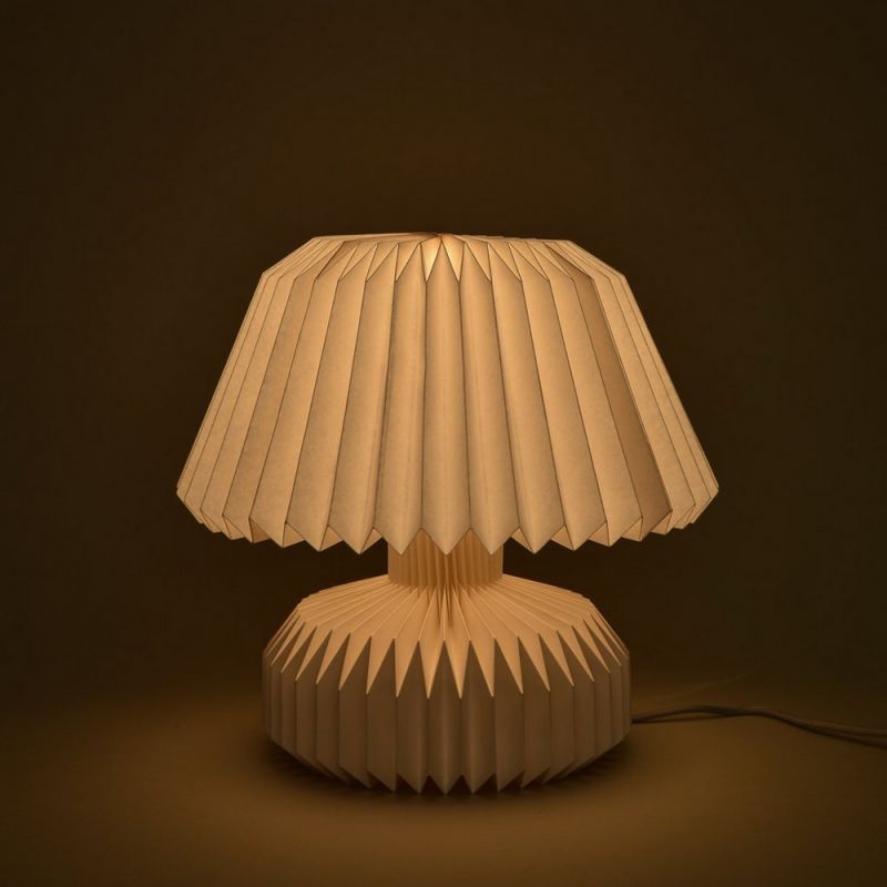 Mushroom pleated paper ori table lamp