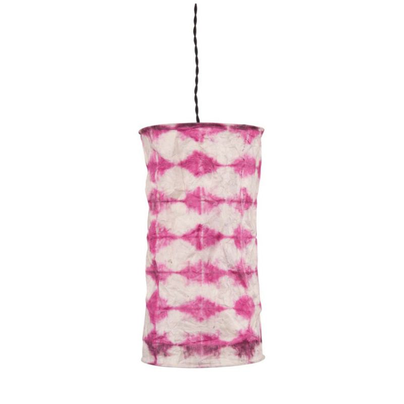 Tie-dye lampshade pink 