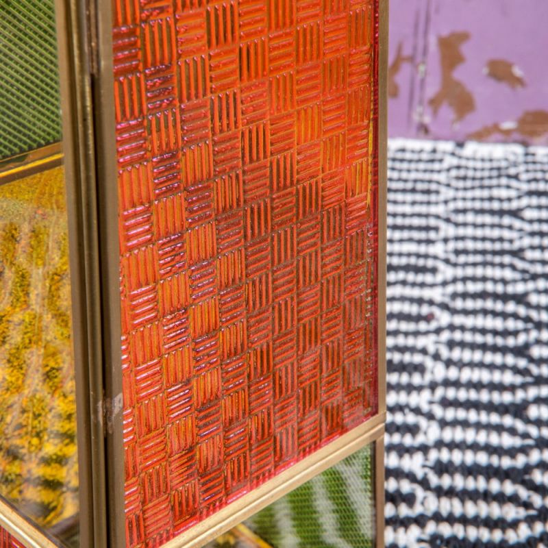 Φανάρι πολύχρωμα γυαλιά Υ25,5εκ.