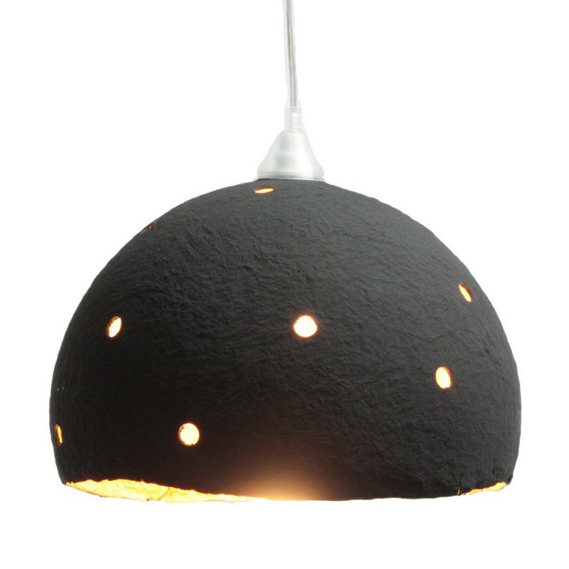 Cotton mache lamp 34cm