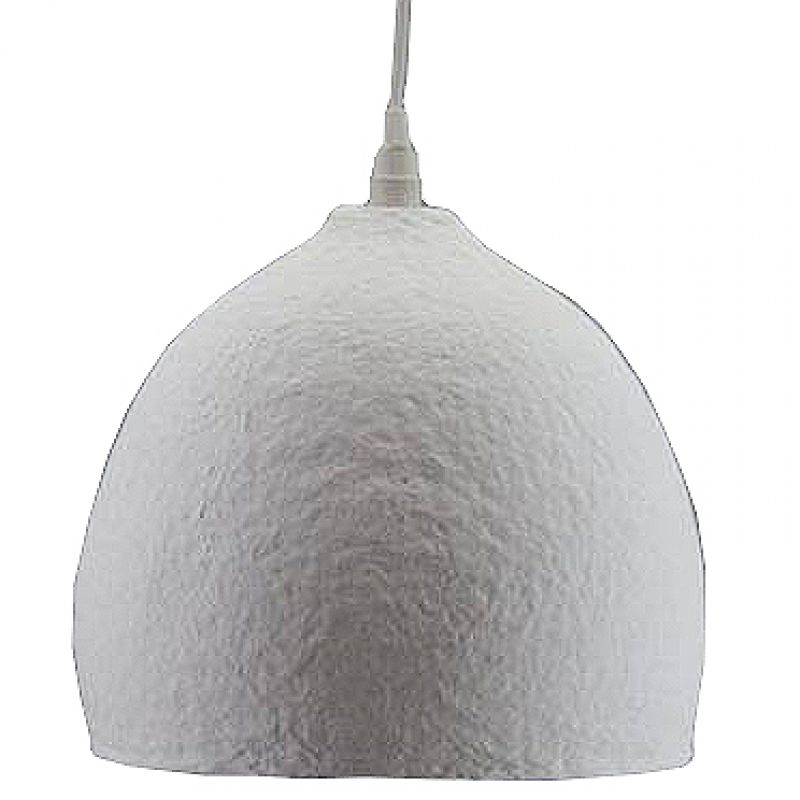 Cotton mache lamp 30,5cm