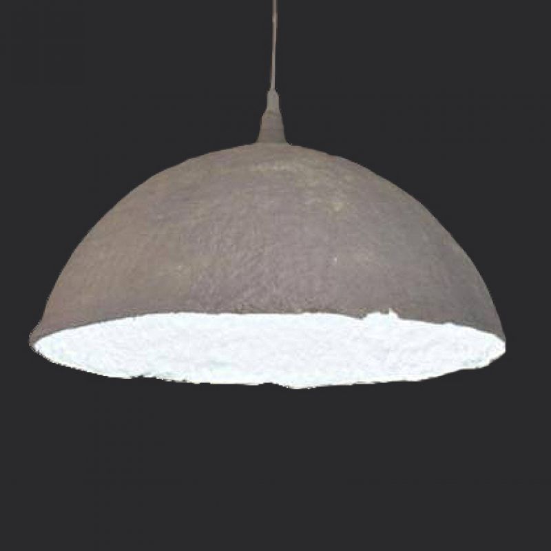 Cotton mache lamp 37cm