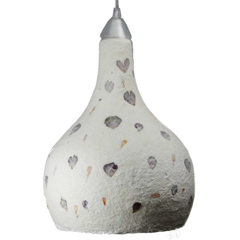 Cotton mache lamp 37cm