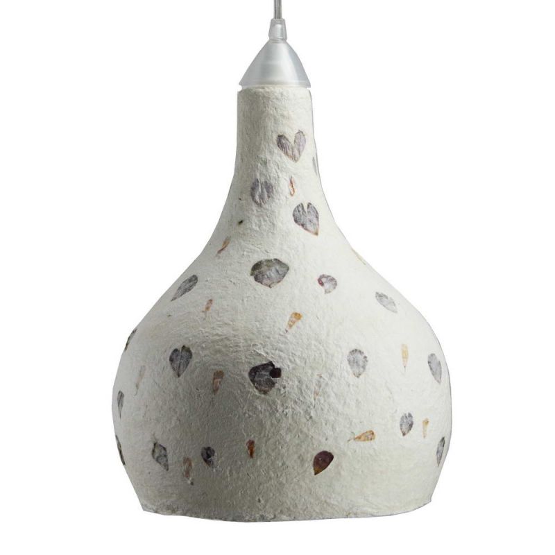 Cotton mache lamp 37cm