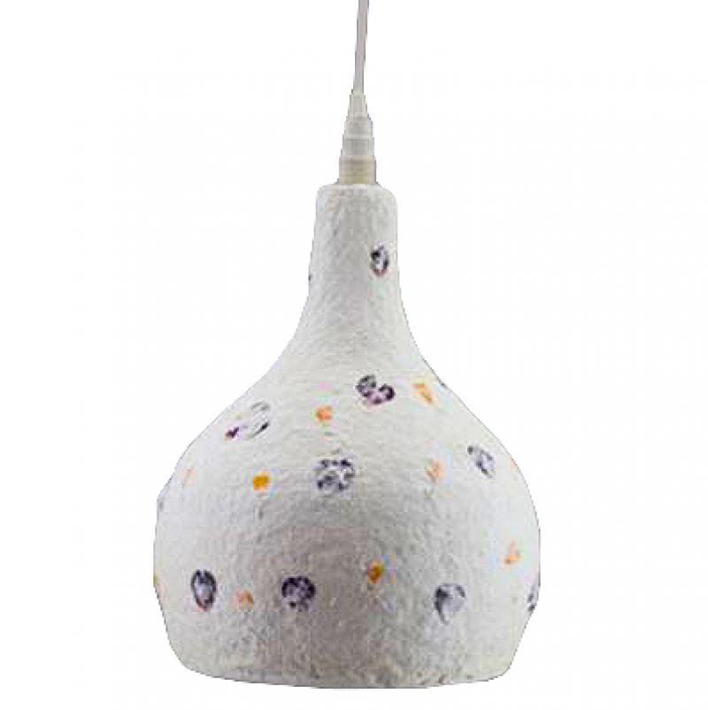 Cotton mache lamp 37cm