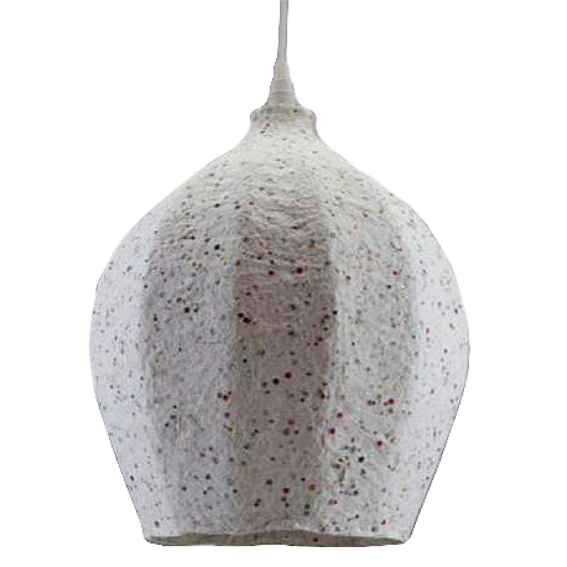 Cotton mache lamp 34cm