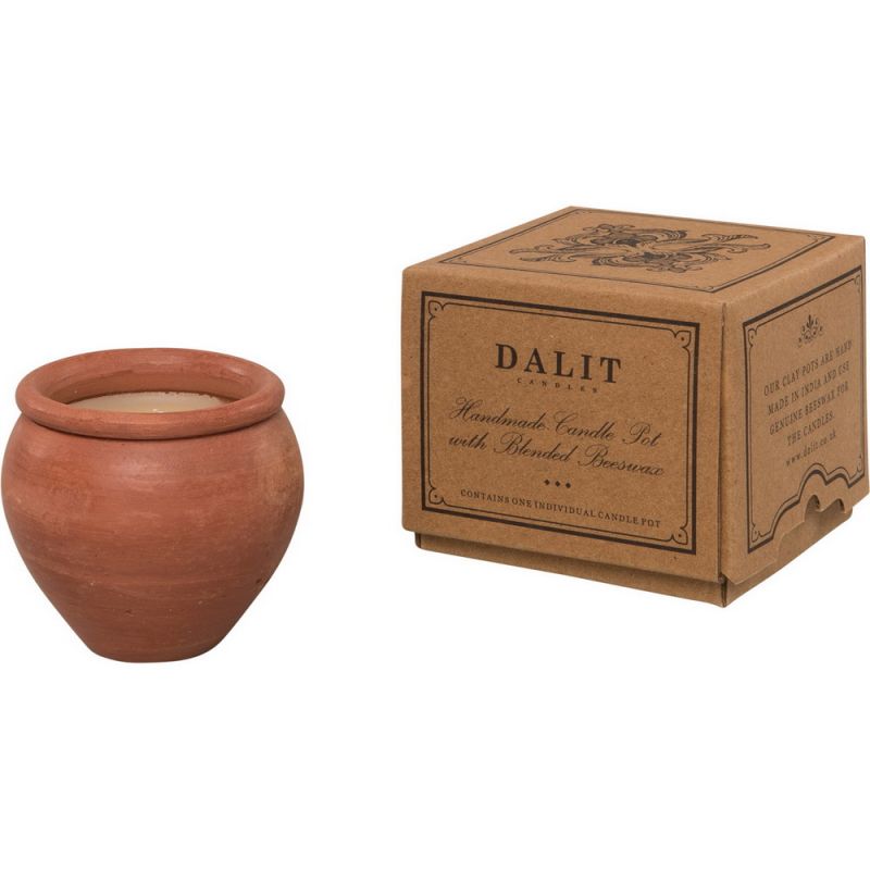 Dalit - scented candle in clay pot