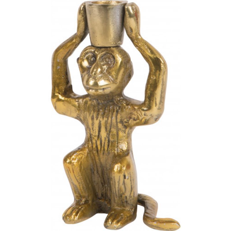 Monkey candle holder 16.5cm