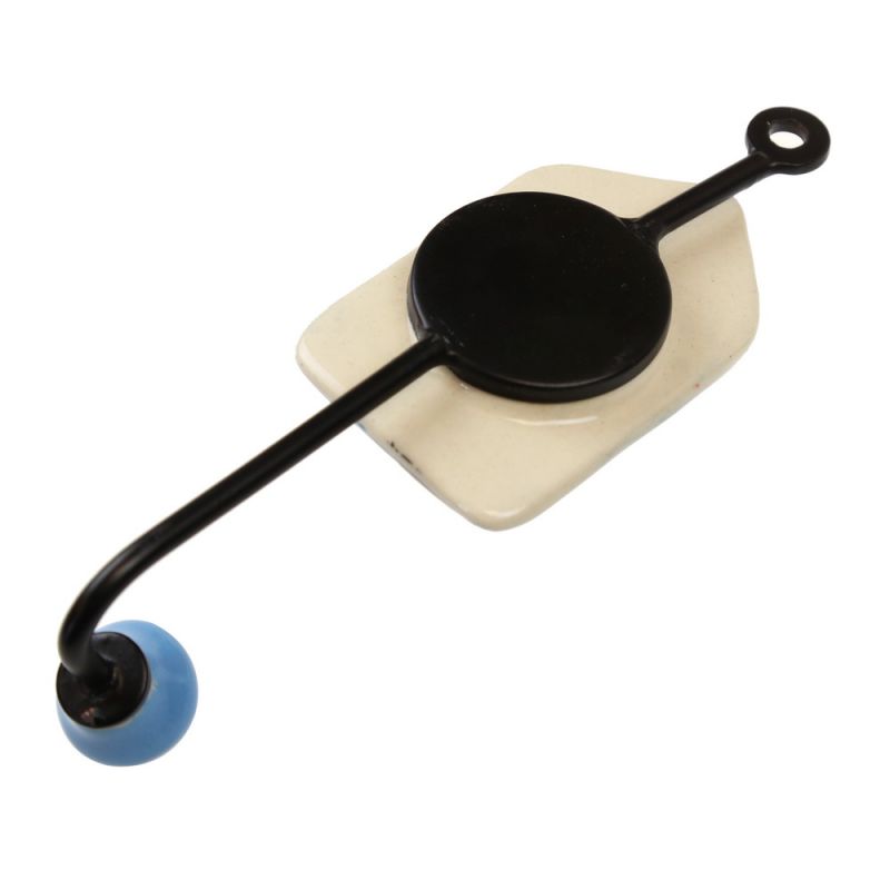 Ceramic and Iron Wall Hook