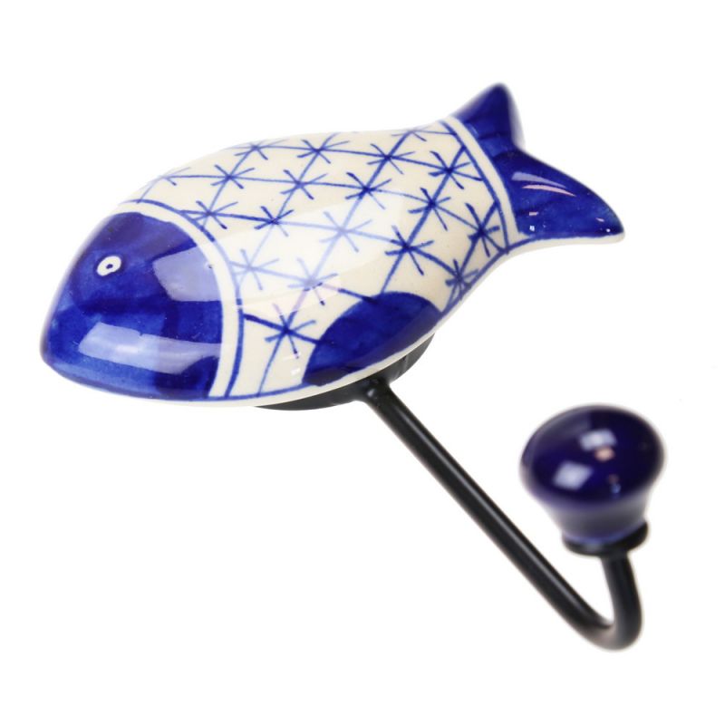 Ceramic and Iron Wall Hook