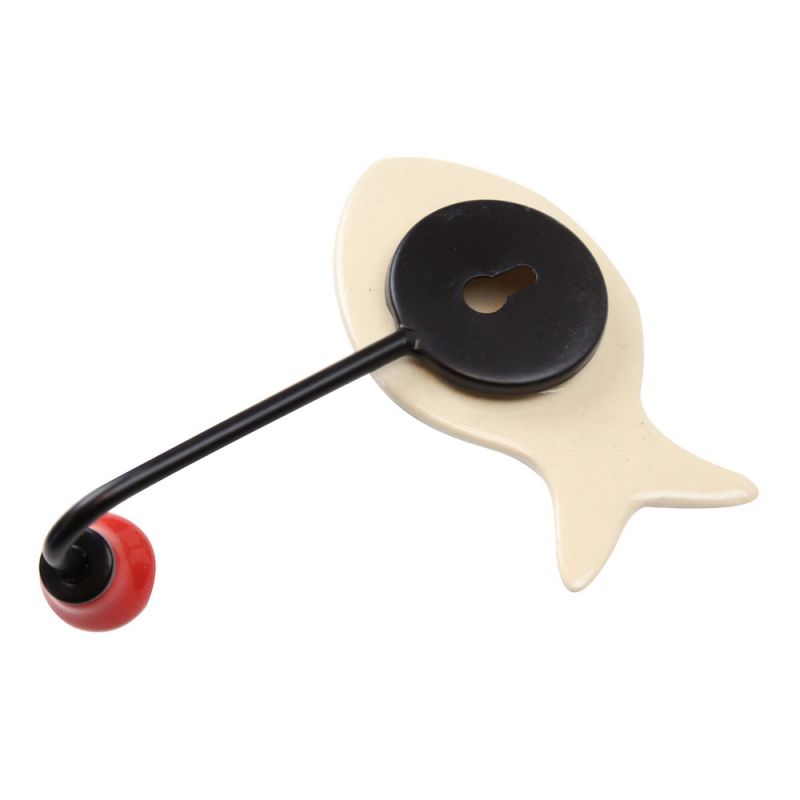 Ceramic and Iron Wall Hook