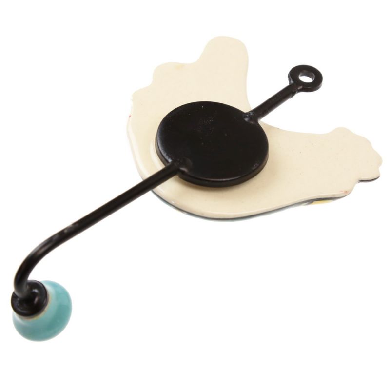 Ceramic and Iron Wall Hook