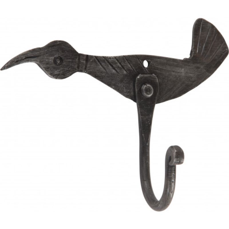 Hand-forged bird hook W:14cm 