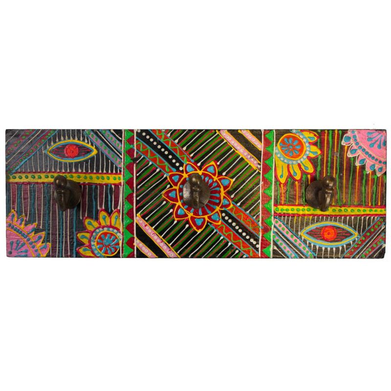 Κρεμάστρα ξύλινη ζωγραφισμένη 30εκ.