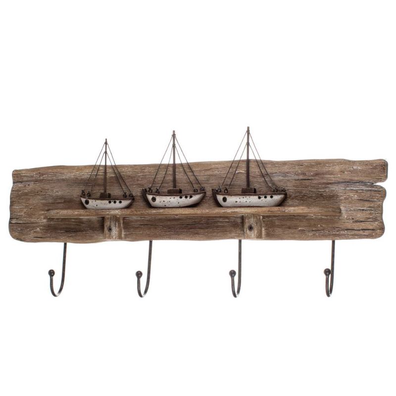 Sailboat Coat Hooks 27x63x6cm