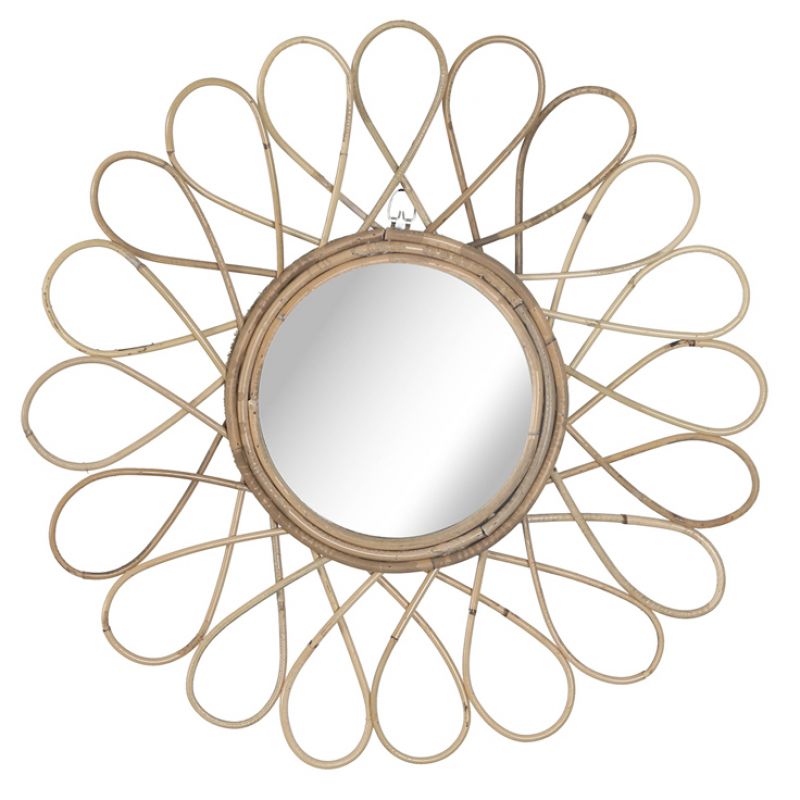 Mirror rattan ?47x3cm