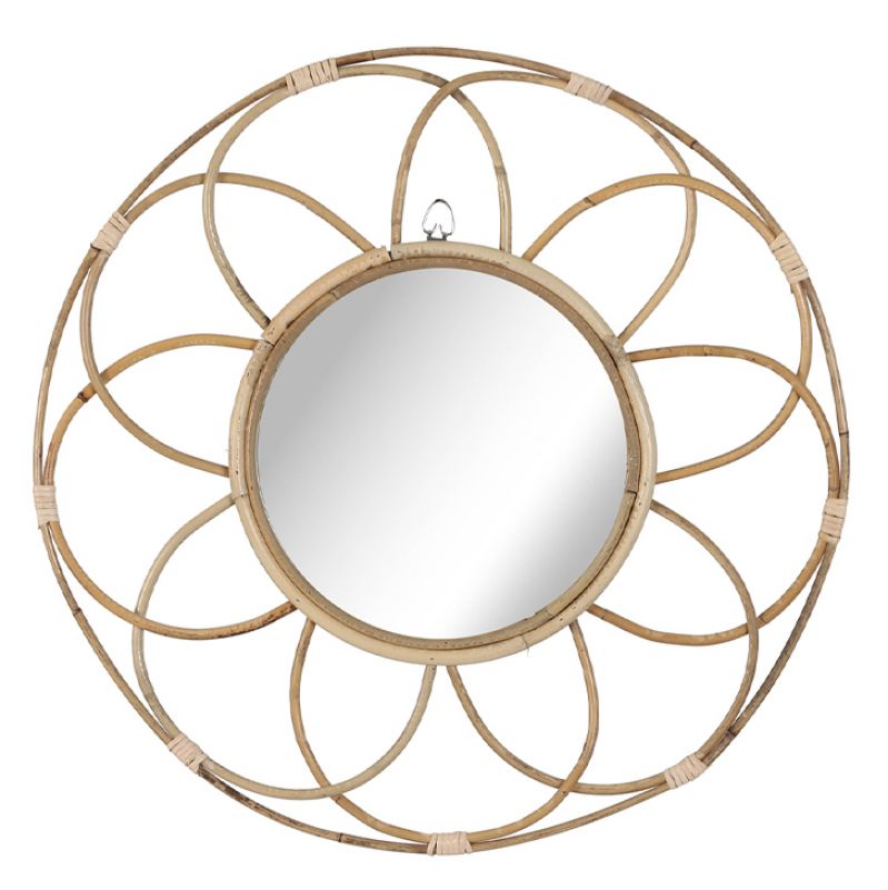 Mirror rattan ?51x3cm