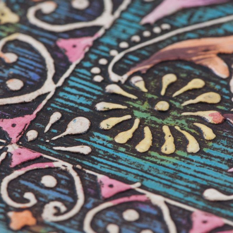 Καθρέπτης διακοσμημένος Mehandi 30x60εκ.