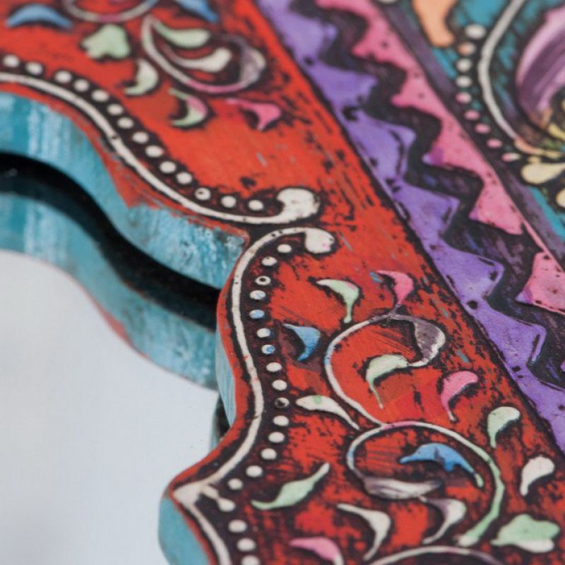 Καθρέπτης διακοσμημένος Mehandi 30x60εκ.