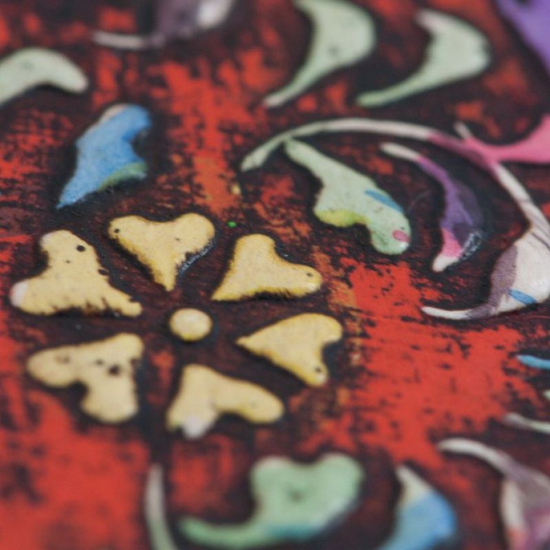 Καθρέπτης διακοσμημένος Mehandi 30x60εκ.