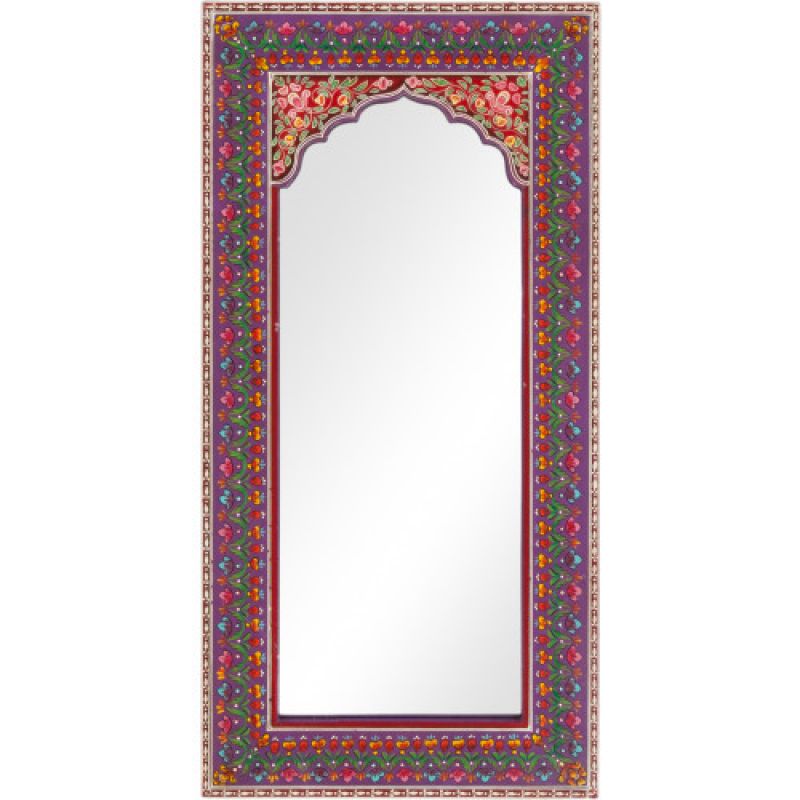 Καθρέπτης μωβ ζωγραφισμένος 60εκ.