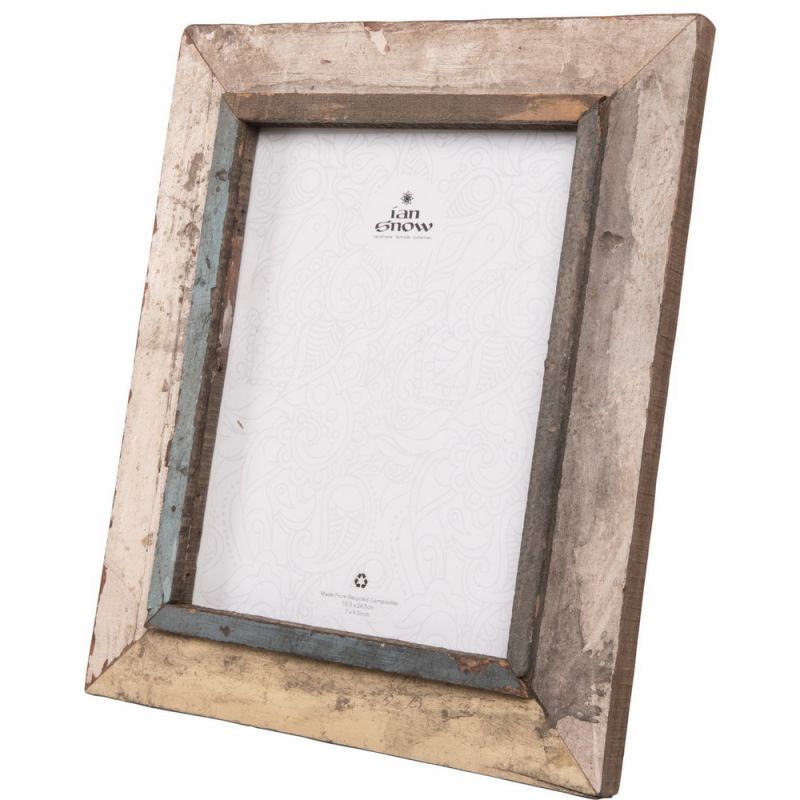 Recycled wood photo frame 18.5x24.5cm 