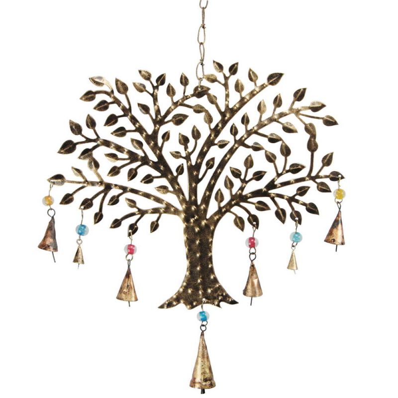 Tree Of Life Windchime With Coloured Beads