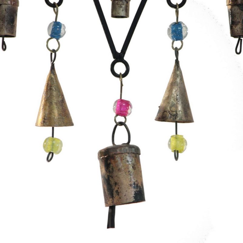 Large recycled iron windchime 69cm