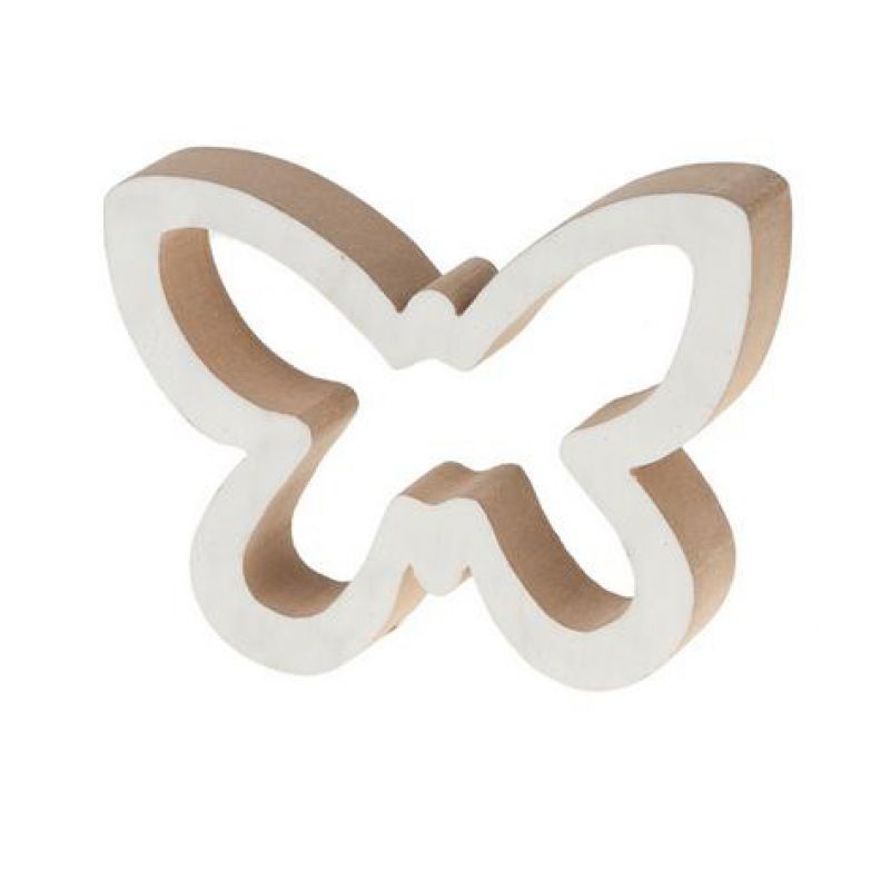 Wooden butterfly 12cm mix box Green