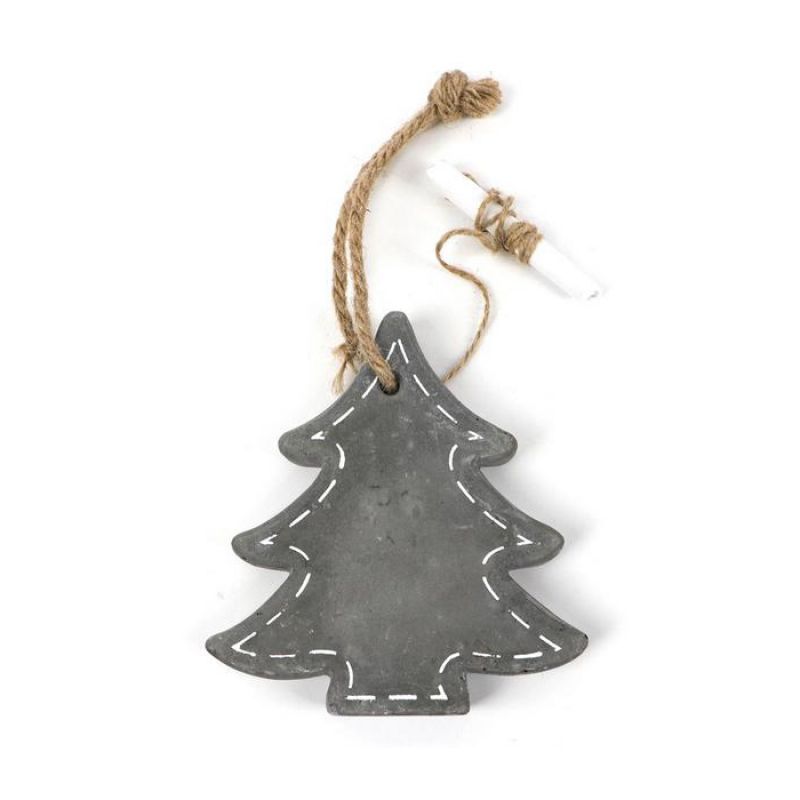 Cement tree hanger 13x14x1.8cm Light grey