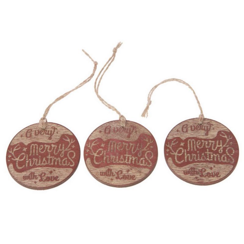 Μπάλες στολίδια 7εκ. (Σετ/3) 