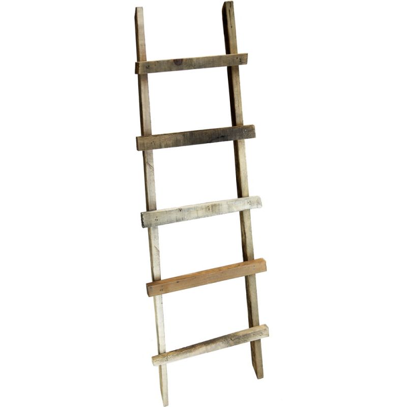 Historic wood deco ladder 118x29/38cm