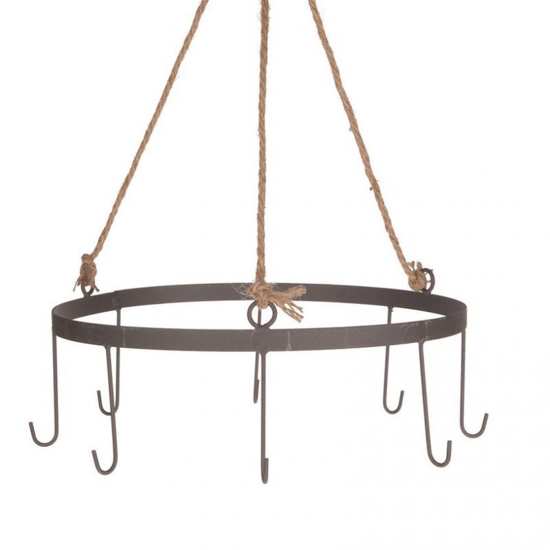 Metal hanging ring with hooks 30x30x10/50cm 