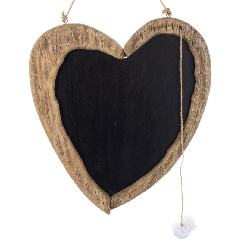 Heart Chalk Board 44x39cm