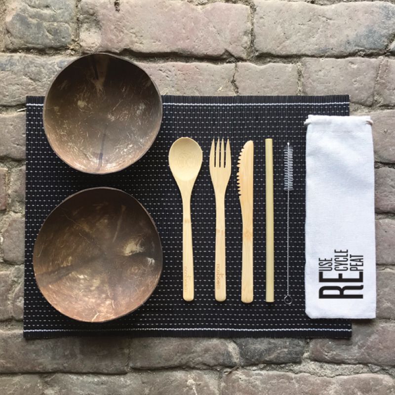 Bamboo black placemat