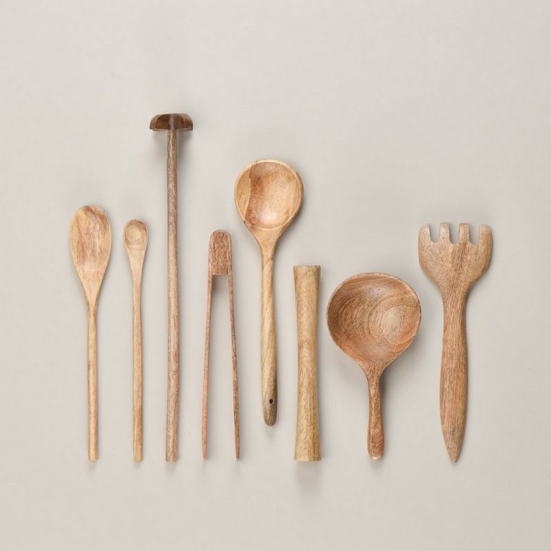 Ξύλινη πηρούνα σερβιρίσματος 25εκ.