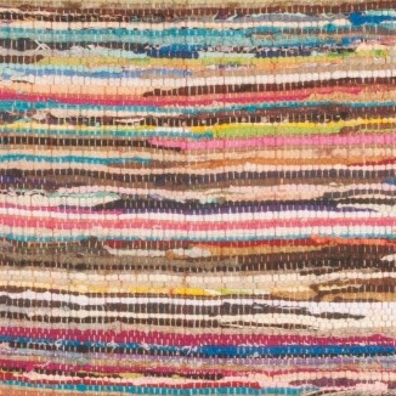 Multi color cotton rug, 150x210cm