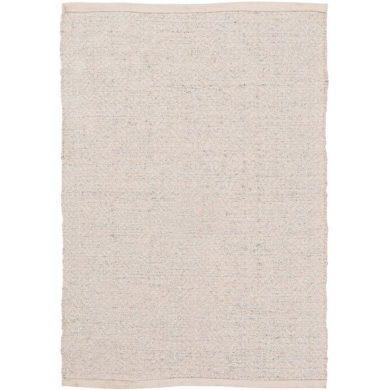 Hand woven cotton rug with lurex 60x90cm