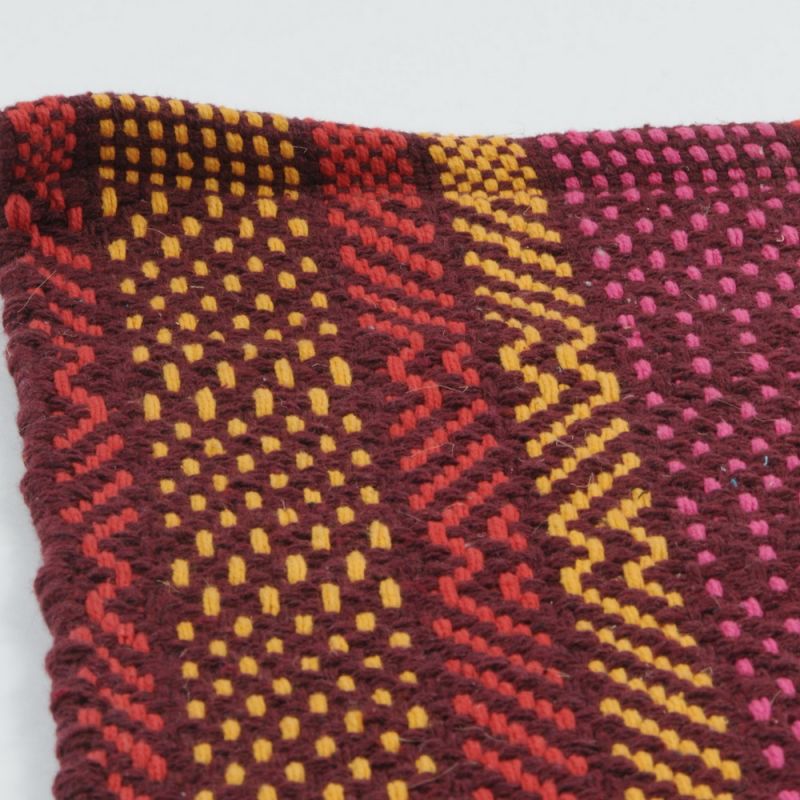 Hand woven cotton calypso rug 60x90cm Red