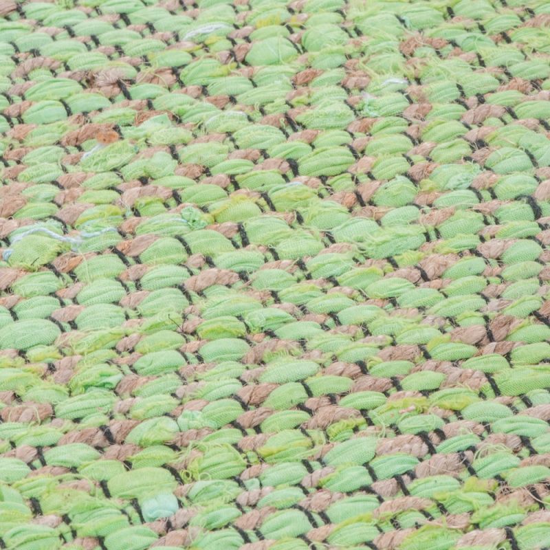 Χαλί 60x90 Tiki Πράσινο και γιούτα υφαντό