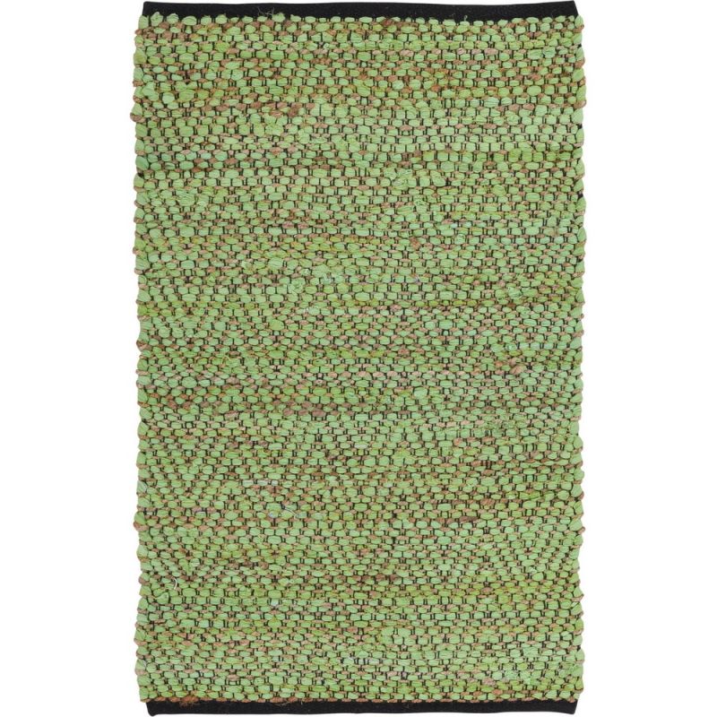 Χαλί 60x90 Tiki Πράσινο και γιούτα υφαντό