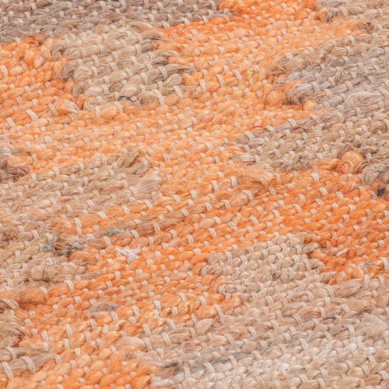 Jute & chindi diamond weave rug 60x90cm